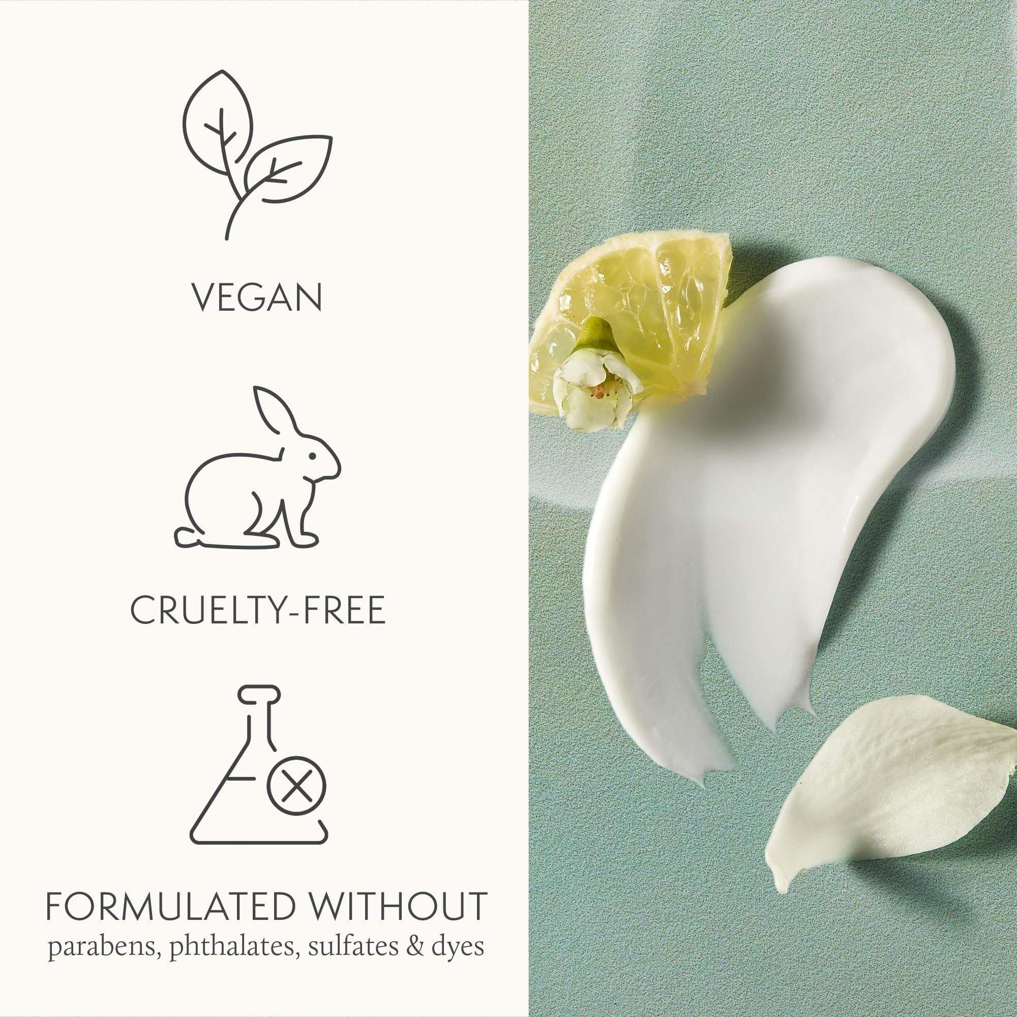 Fragrance notes of bergamot, orange flower, and lemon in Thymes lotion
