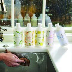 Thymes Frasier Fir room spray bottle scene boosts fresh, seasonal aroma.