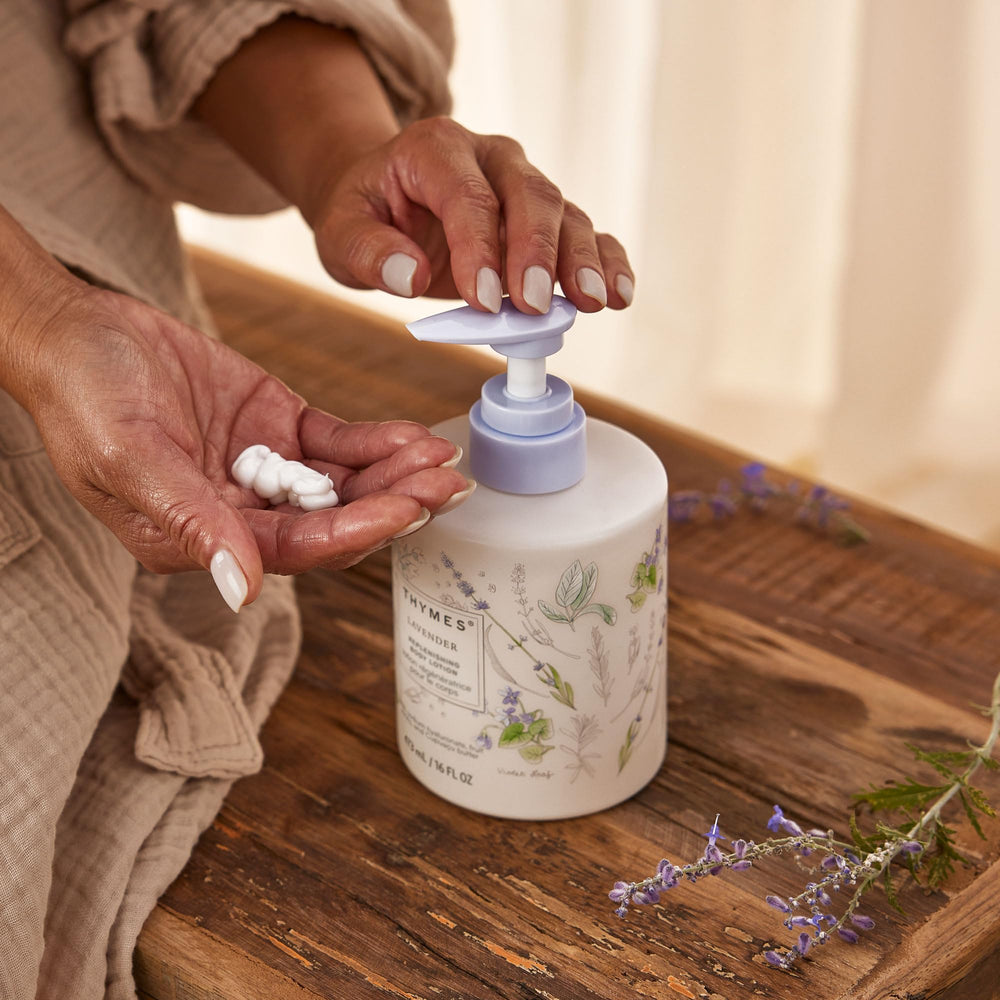 Thymes Fruit AHAs and Cupuaçu Butter nourish and soften skin.