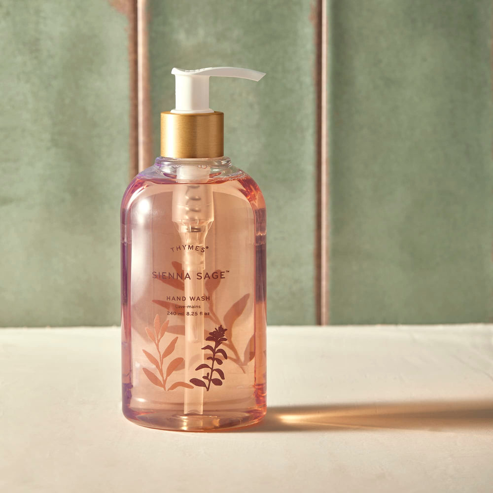 Close-up of luxurious foam from Thymes hand wash during daily use