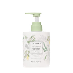 Thymes Large Replenishing Body Lotion pump bottle for daily hydration.