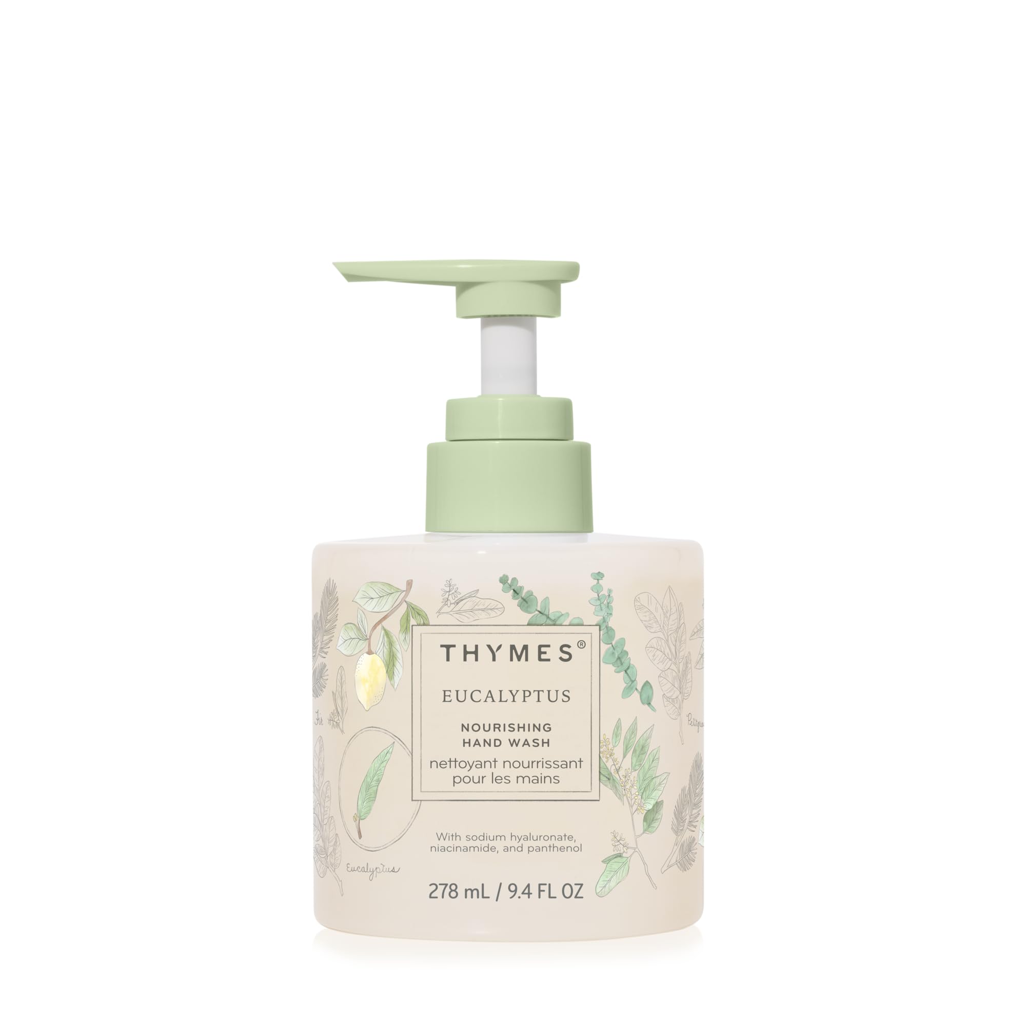 Thymes Nourishing Hand Wash bottle-front for stylish kitchen or bathroom sinks