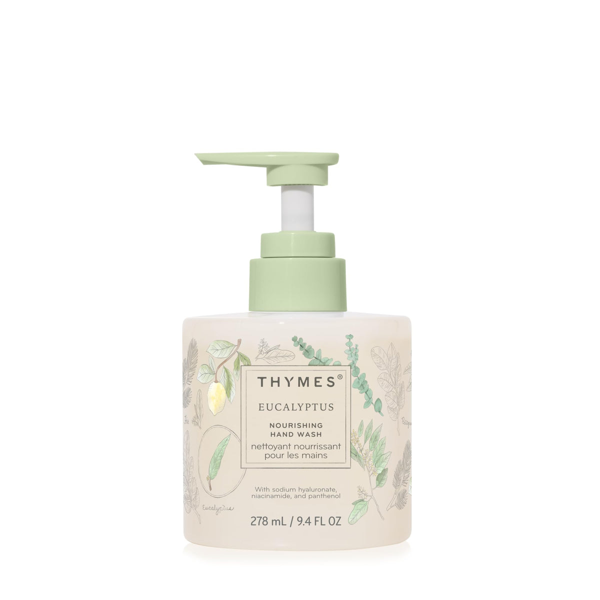 Thymes Nourishing Hand Wash bottle-front for stylish kitchen or bathroom sinks