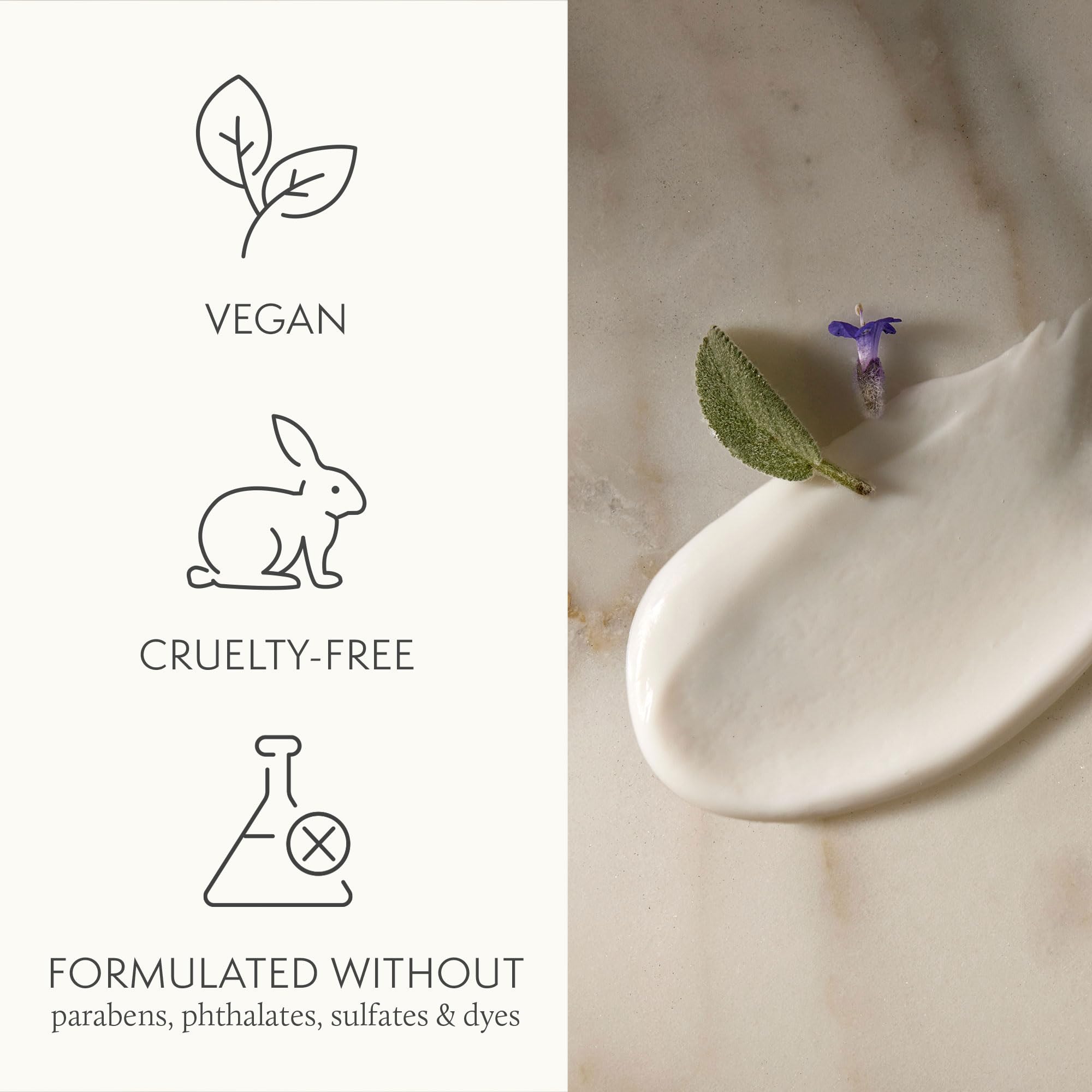Thymes Replenishing Hand Lotion packaging highlights plant-based formula.