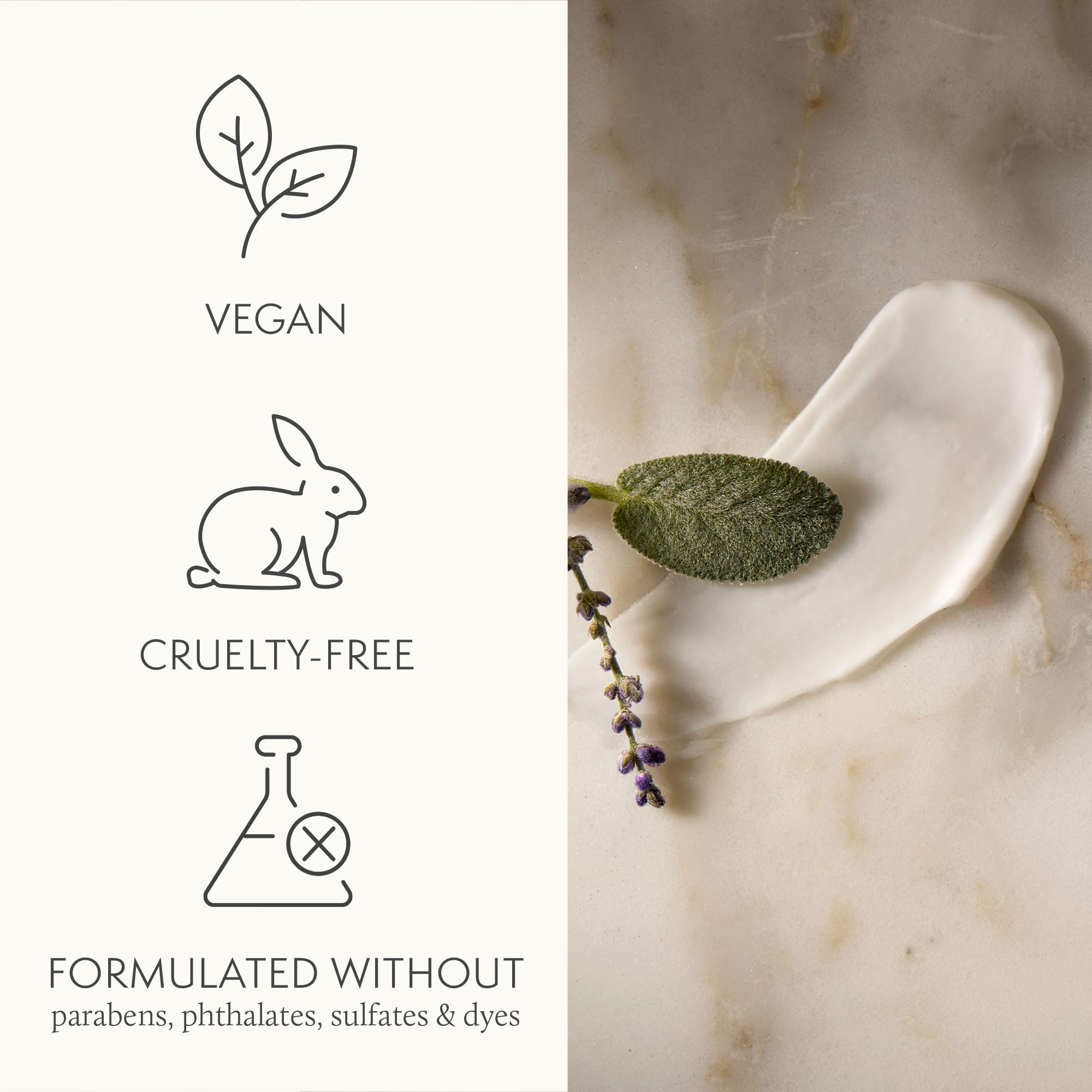 Thymes Restorative Hand Cream packaging closeup highlights eco-friendly design