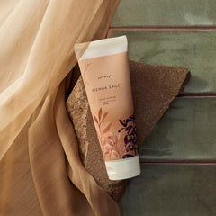 Gift-ready Thymes Sienna Sage packaging emphasizes botanical care.