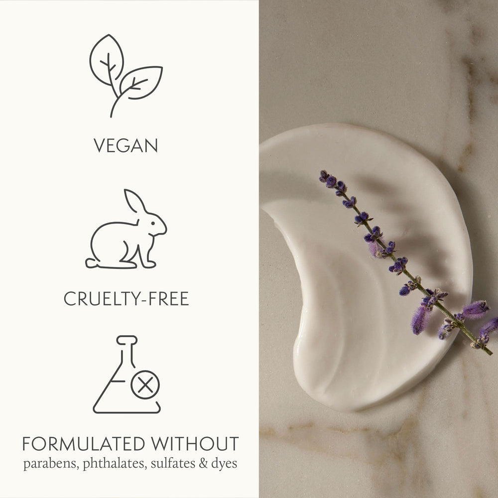 Thymes Sodium Hyaluronate and Squalane boost moisture in lotion.