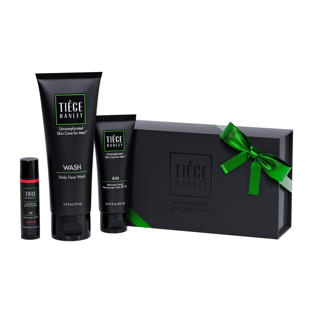 Tiege Hanley Bronze Face Wash for daily cleansing in the gift box.