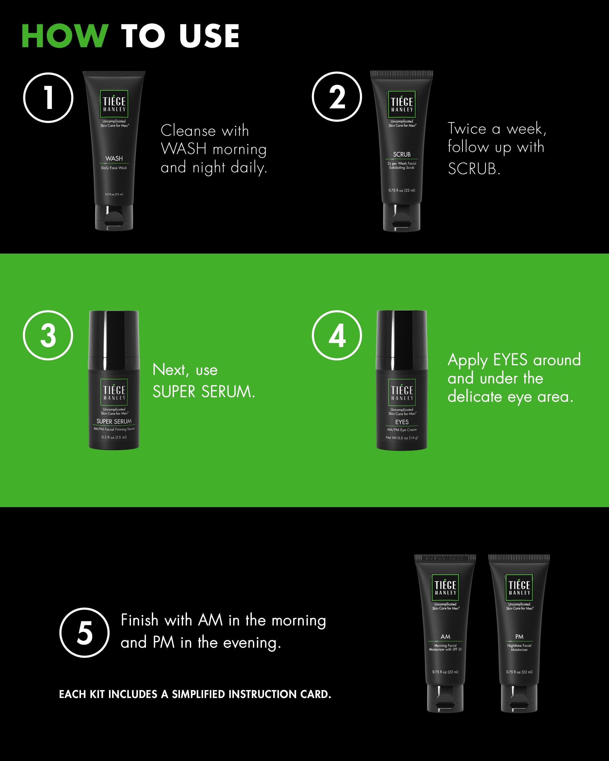 Tiege Hanley Eye Cream tube hydrates the delicate under-eye area.