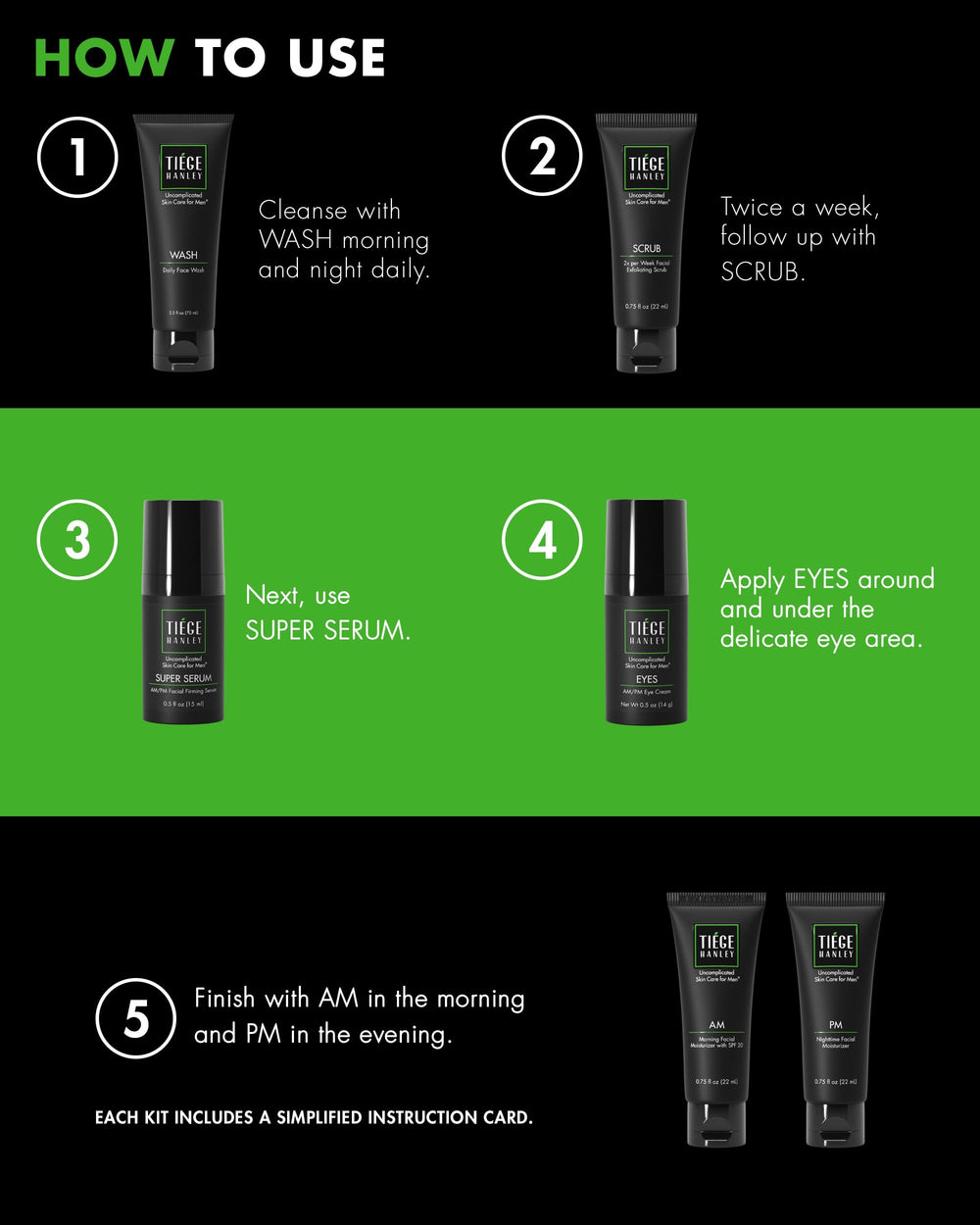 Tiege Hanley Eye Cream tube hydrates the delicate under-eye area.