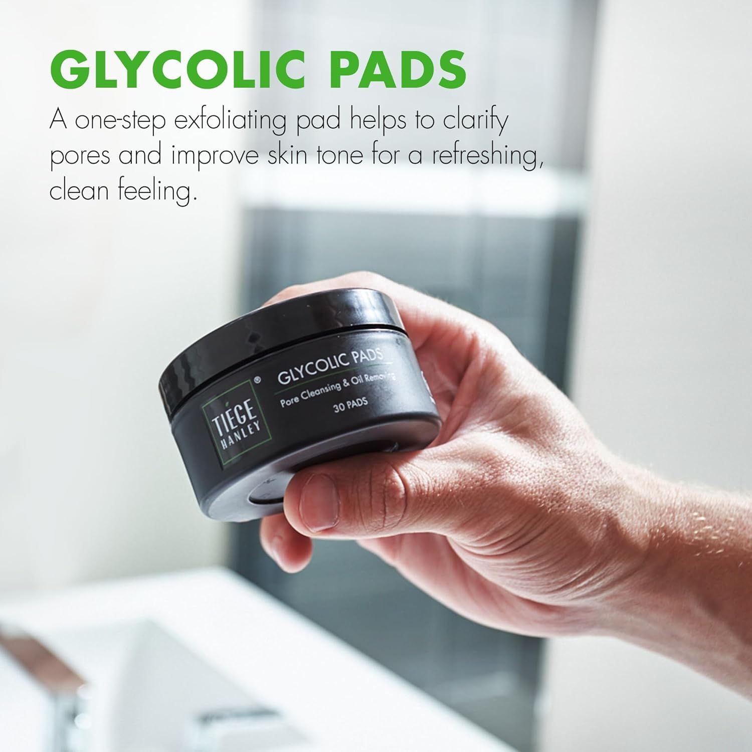 Tiege Hanley Platinum Gift Box Charcoal Clay Mask detoxes pores and rebalances skin.