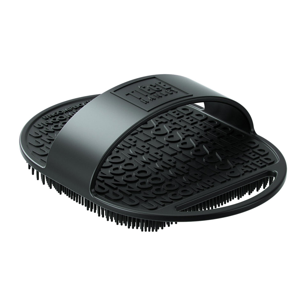 Tiege Hanley silicone body scrubber, front view, offers a refreshing cleanse.