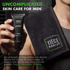 Tiege Hanley packaging and brand positioning for easy storage.