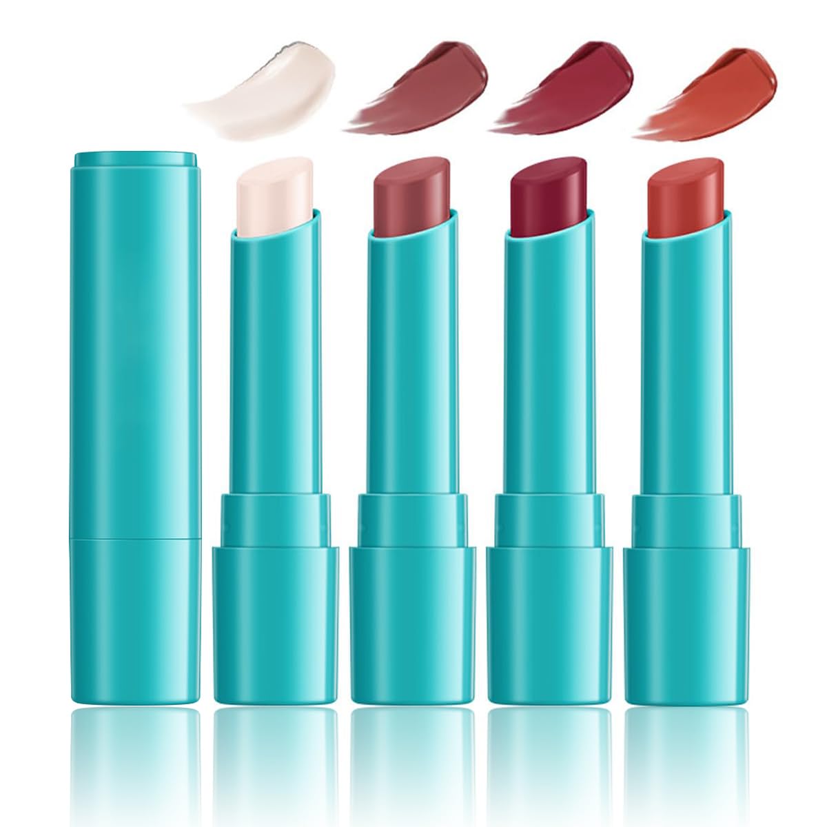 Tiejdhr hydrating lip tint close-up swatch shows vibrant moisture.