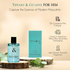 Tiffany & Co. Love for Him cap close-up, sleek design for on-the-go grooming.