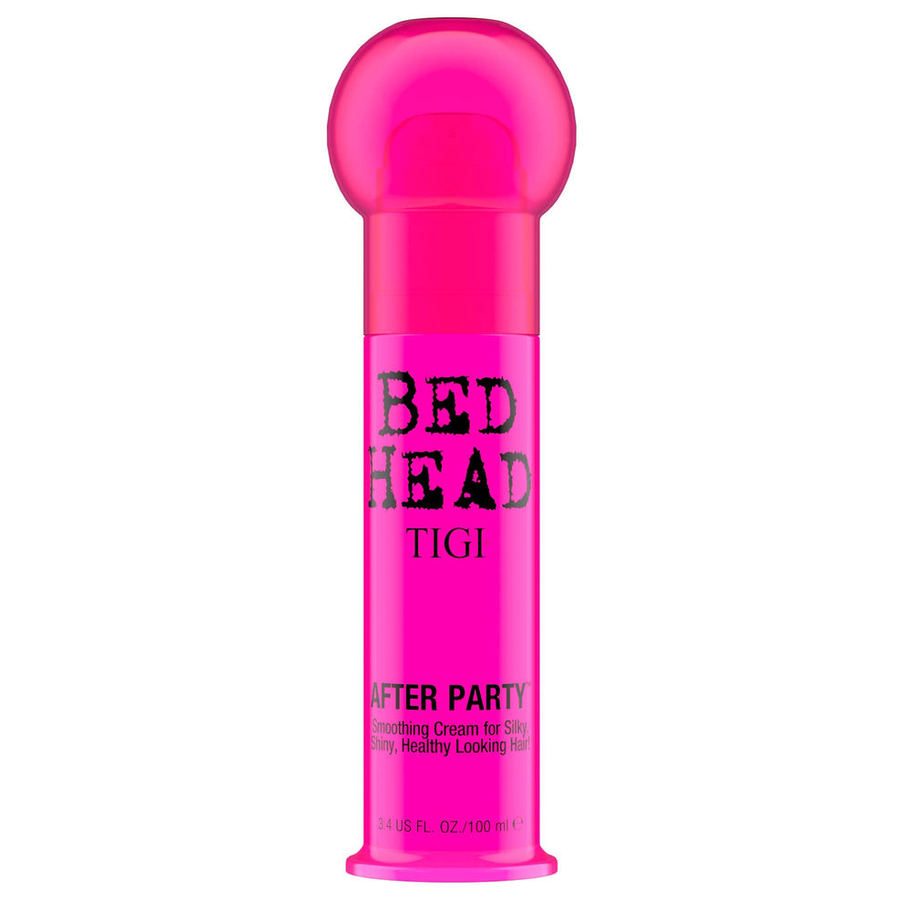 TIGI Bed Head After Party smoothing cream bottle delivering frizz control and sleek finish