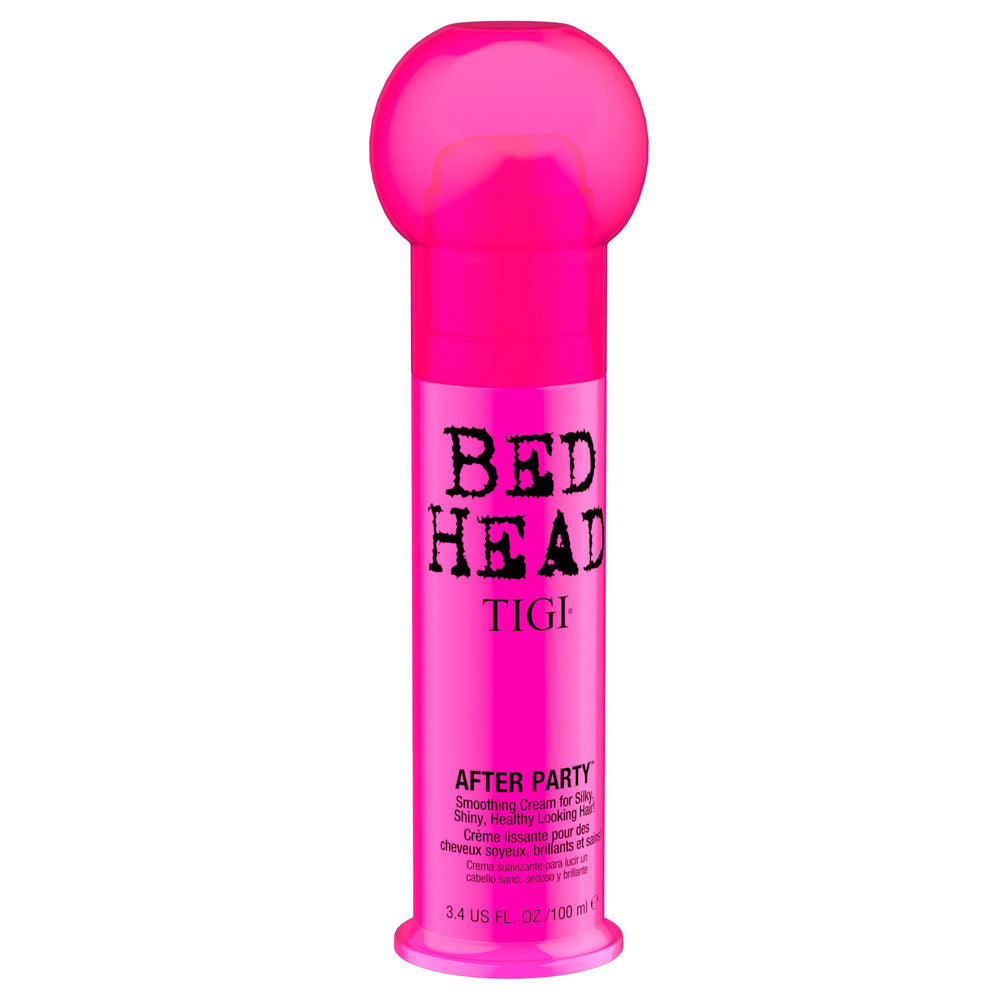 TIGI Bed Head After Party cream being applied for smooth, glossy hair