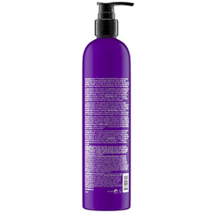 TIGI Bed Head Dumb Blonde purple toning shampoo hair rinse adds violet balance and shine.