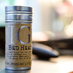 TIGI Bed Head Hair Stick applied to dry hair for instant texture and control