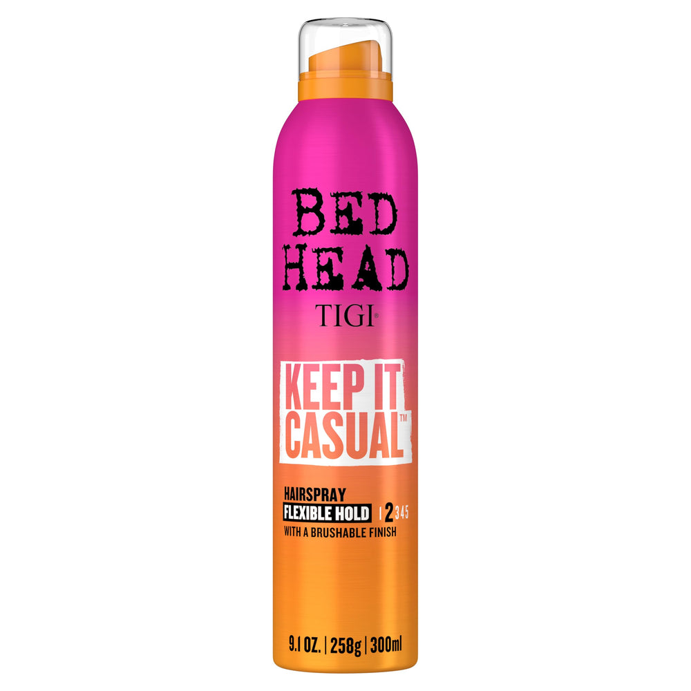 TIGI Bed Head Keep It Casual bottle with tropical scent for quick styling