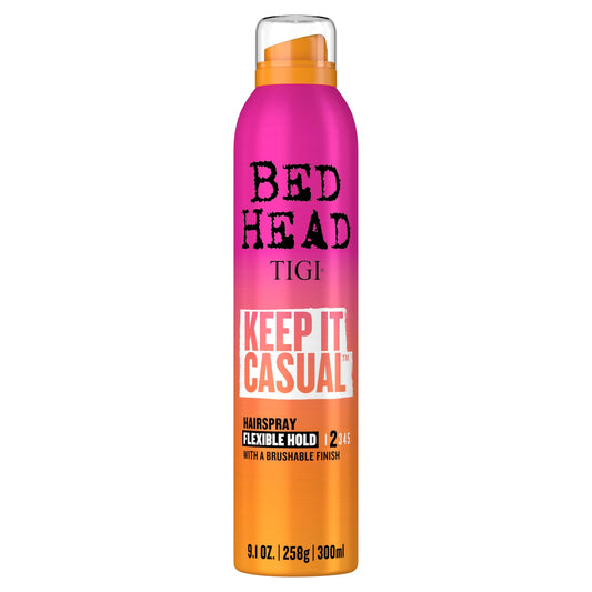 TIGI Bed Head Keep It Casual bottle with tropical scent for quick styling