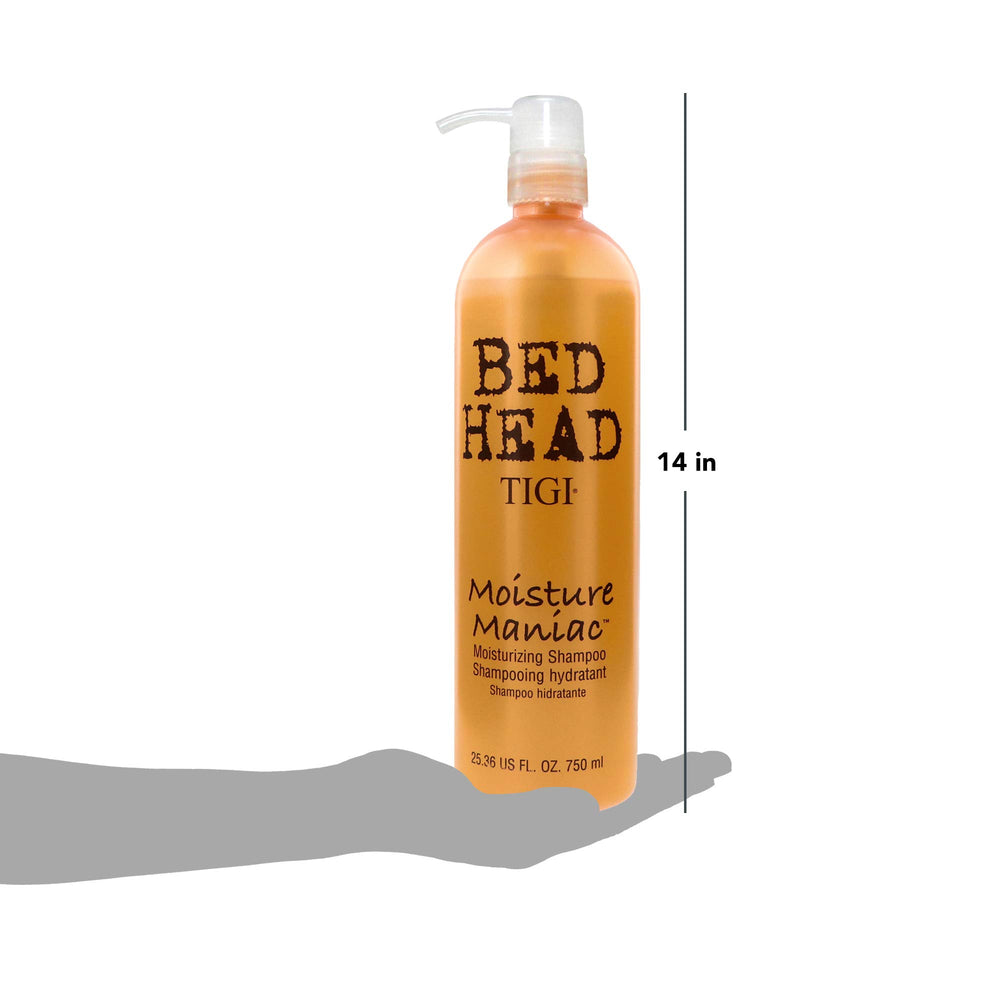 TIGI Bed Head Moisture Maniac shampoo soft and moisturized feel without heaviness