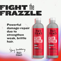 TIGI Bed Head Resurrection duo packaging showing salon-quality results at home.