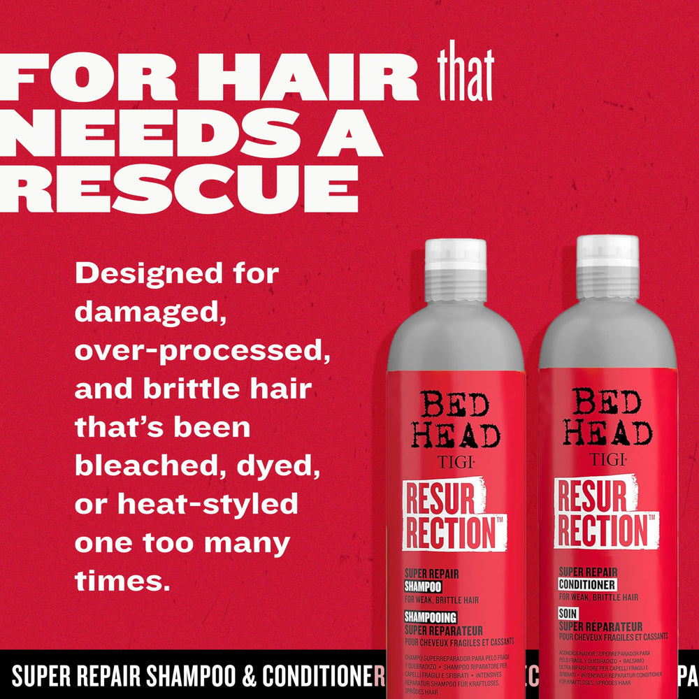 TIGI Bed Head Resurrection plant extract icon highlighting moisture retention.