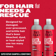 TIGI Bed Head Resurrection plant extract icon highlighting moisture retention.