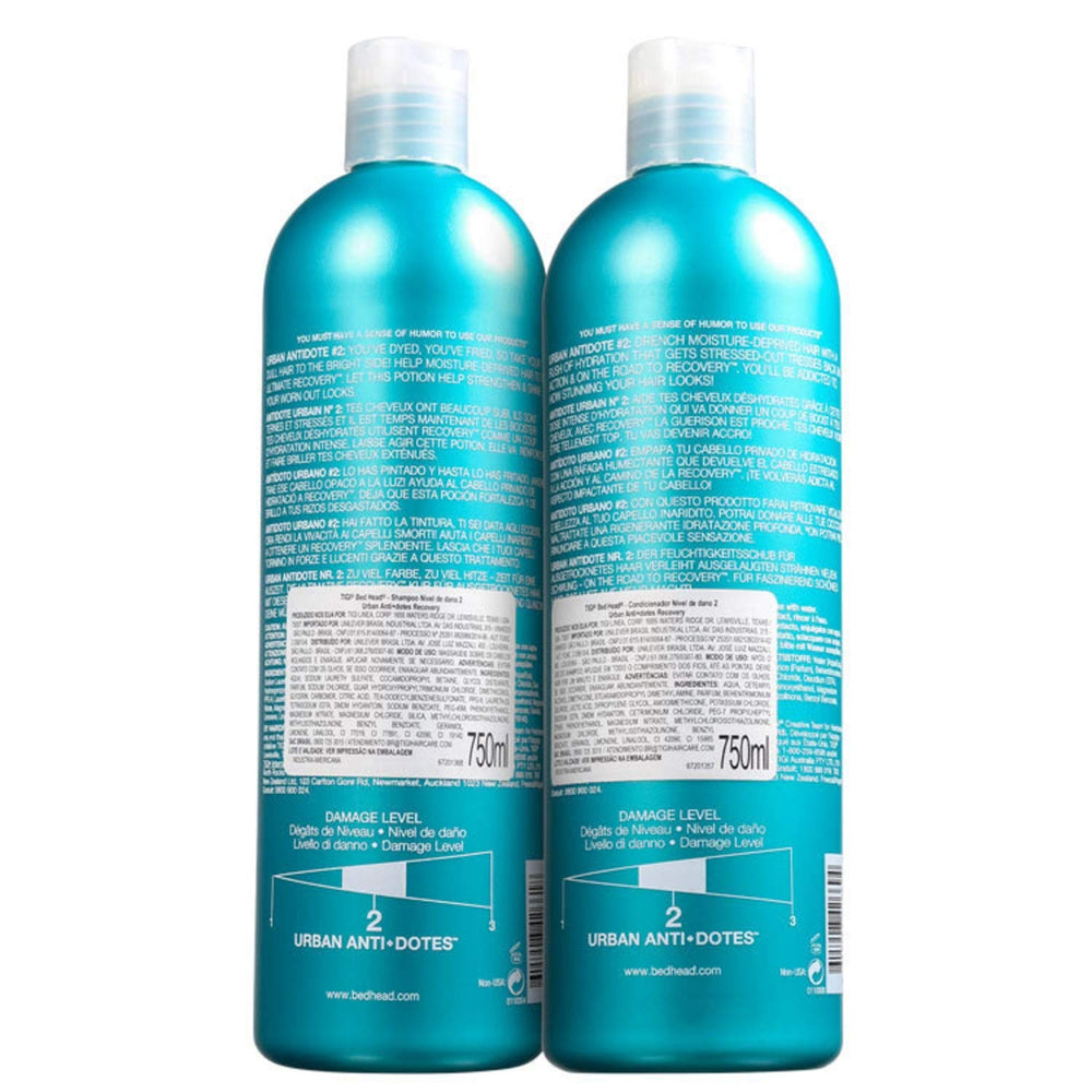 TIGI Bed Head Urban anti-dote Recovery Conditioner bottle for smoother, color-protected hair
