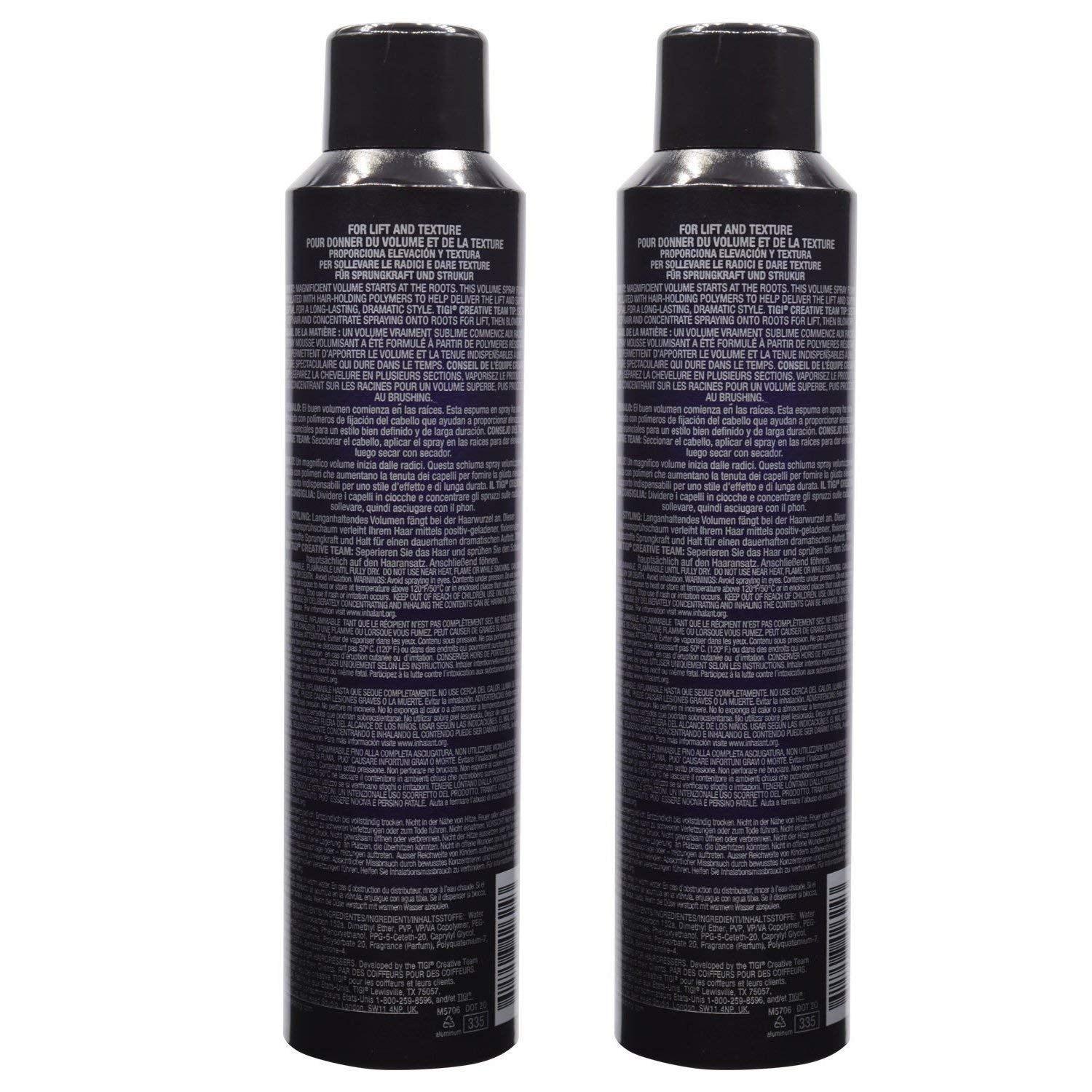 TIGI Catwalk Root Boost Spray being applied to hair for lift and texture