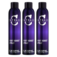 TIGI Catwalk Root Boost Spray Foam bottle delivering lift for all hair types.