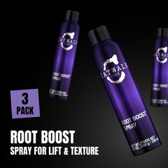 TIGI Catwalk Root Boost Spray Foam lifting roots for added volume.