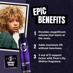 TIGI Catwalk Root Boost Spray Foam adds texture and definition at the roots.