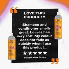 TIGI Colour Goddess 2-pack displayed on a bathroom shelf