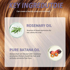 Tiliraiy Batana Oil growth support nourishes scalp for healthier-looking hair.