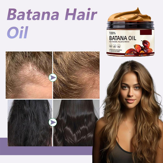 Tiliraiy Batana Oil paste nourishes dry frizzy hair deeply.