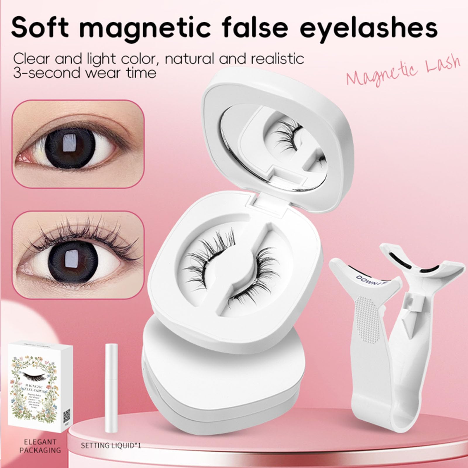 Included applicator helps place lashes with precision