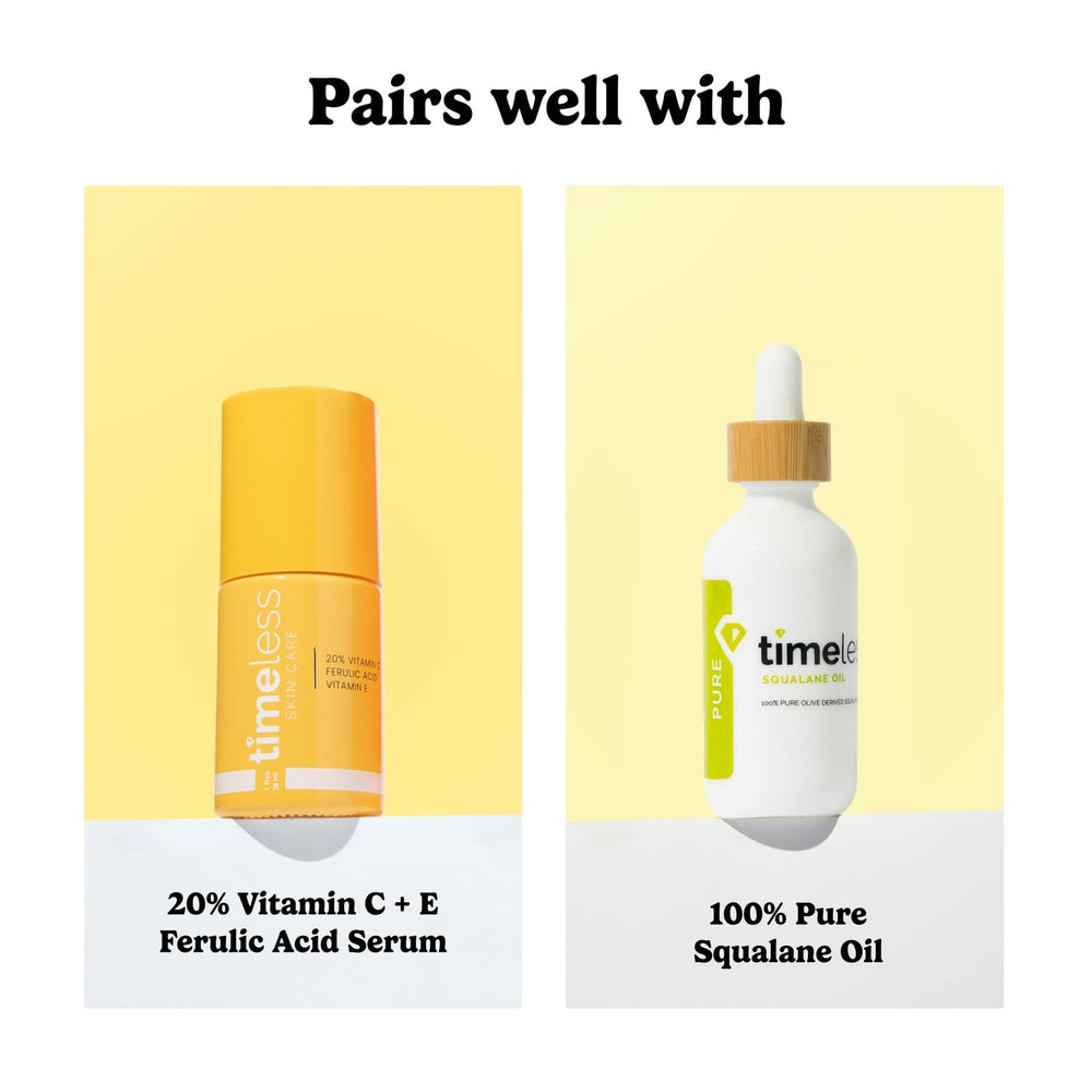 Timeless Skin Care pouch packaging travel-friendly format.