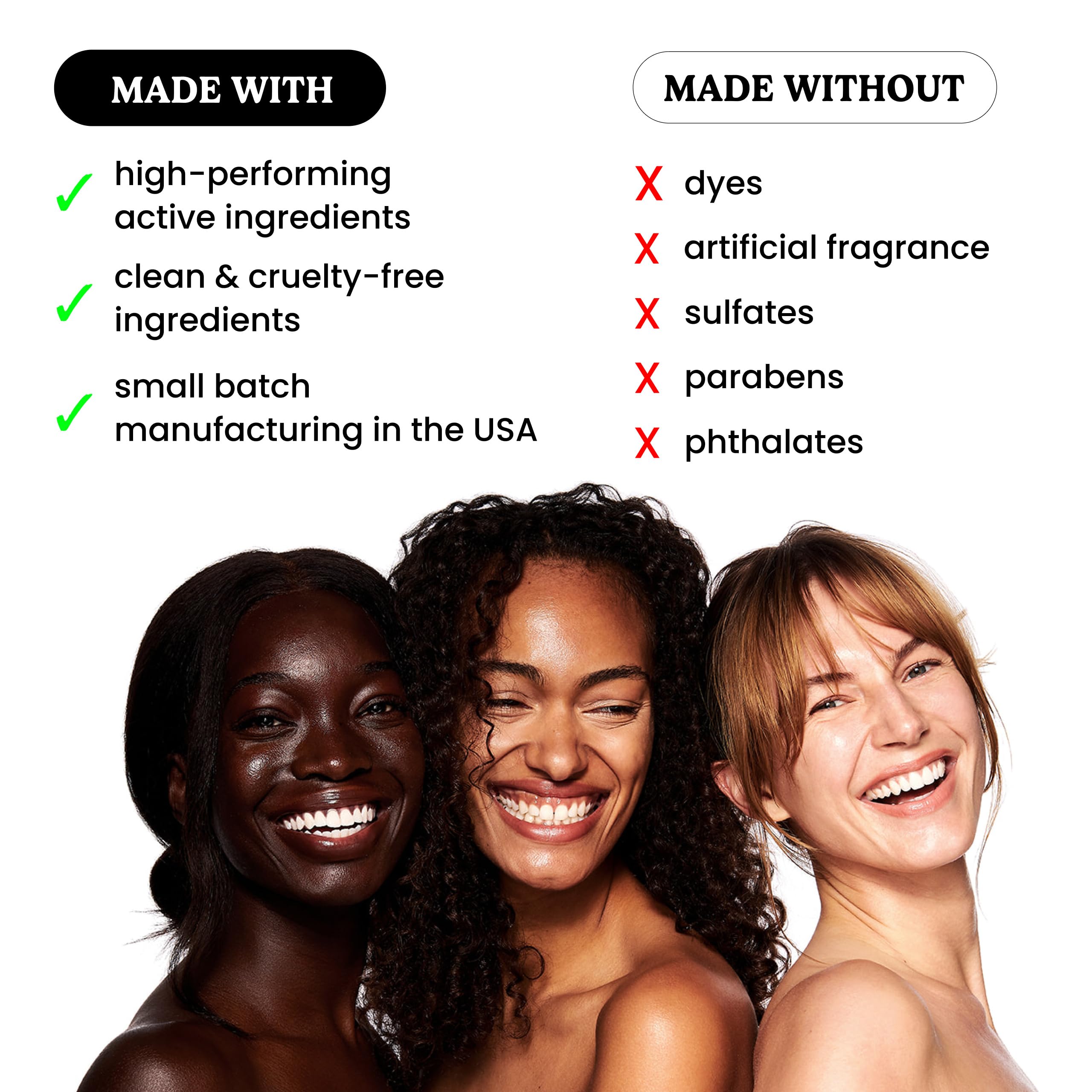 Cruelty-free Timeless Skin Care packaging with no added fragrances or dyes