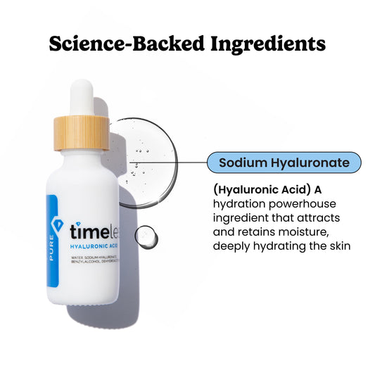 Timeless Skin Care serum pump close-up shows easy daily application.