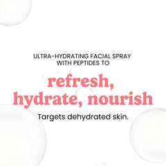 Timeless Skin Care rose extract vitamin-enriched spray bottle highlights skin-supporting ingredients.