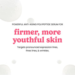 Texture swirl of Timeless Skin Care Matrixyl Synthe’6 serum illustrating rich hydration