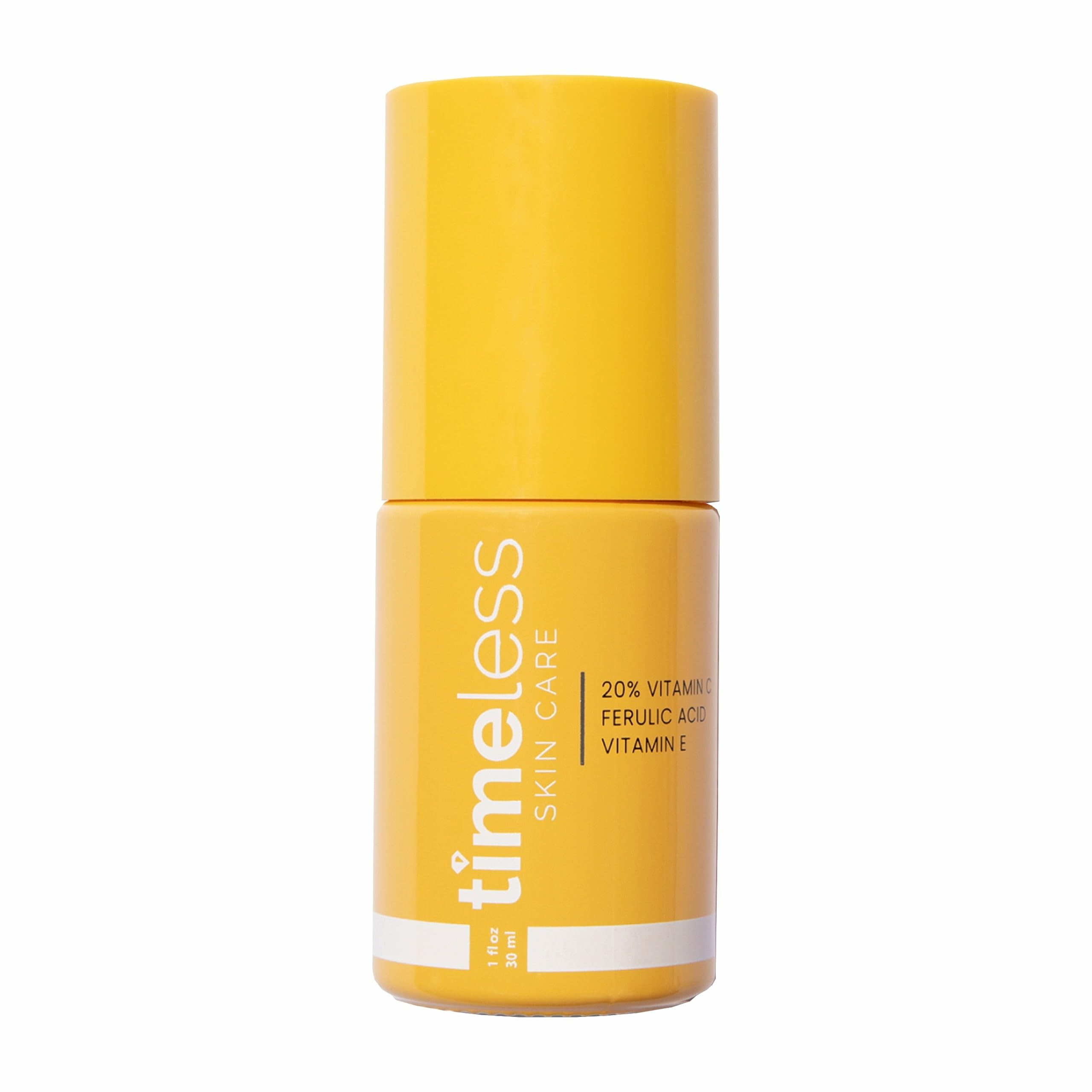 Timeless Skin Care Vitamin C Serum bottle front view for brightening skin