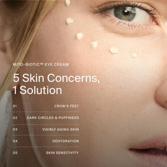 Timeline eye cream with mini cryo spoon depuffs and refreshes tired eyes.
