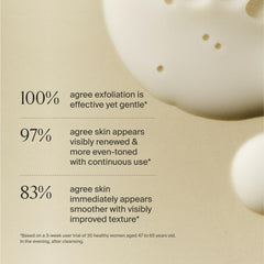 Timeline Mito-Biotic Exfoliator three-week trial shows smoother, more even skin.
