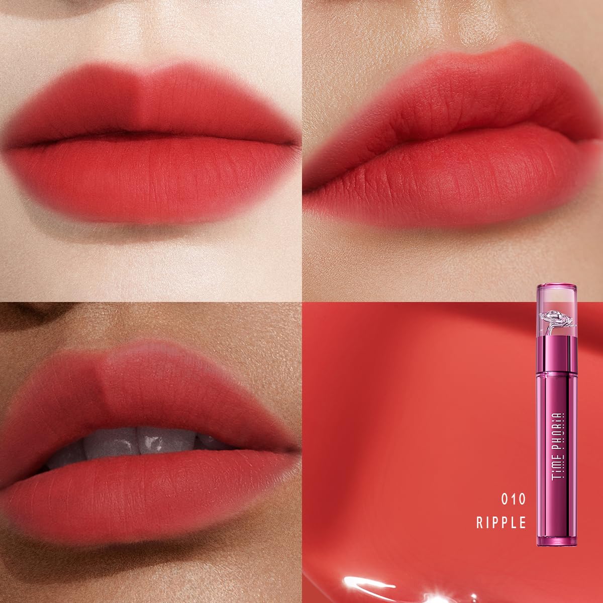 TIMEPHORIA Altera Lip Tint 010 Ripple lightweight texture glides smoothly