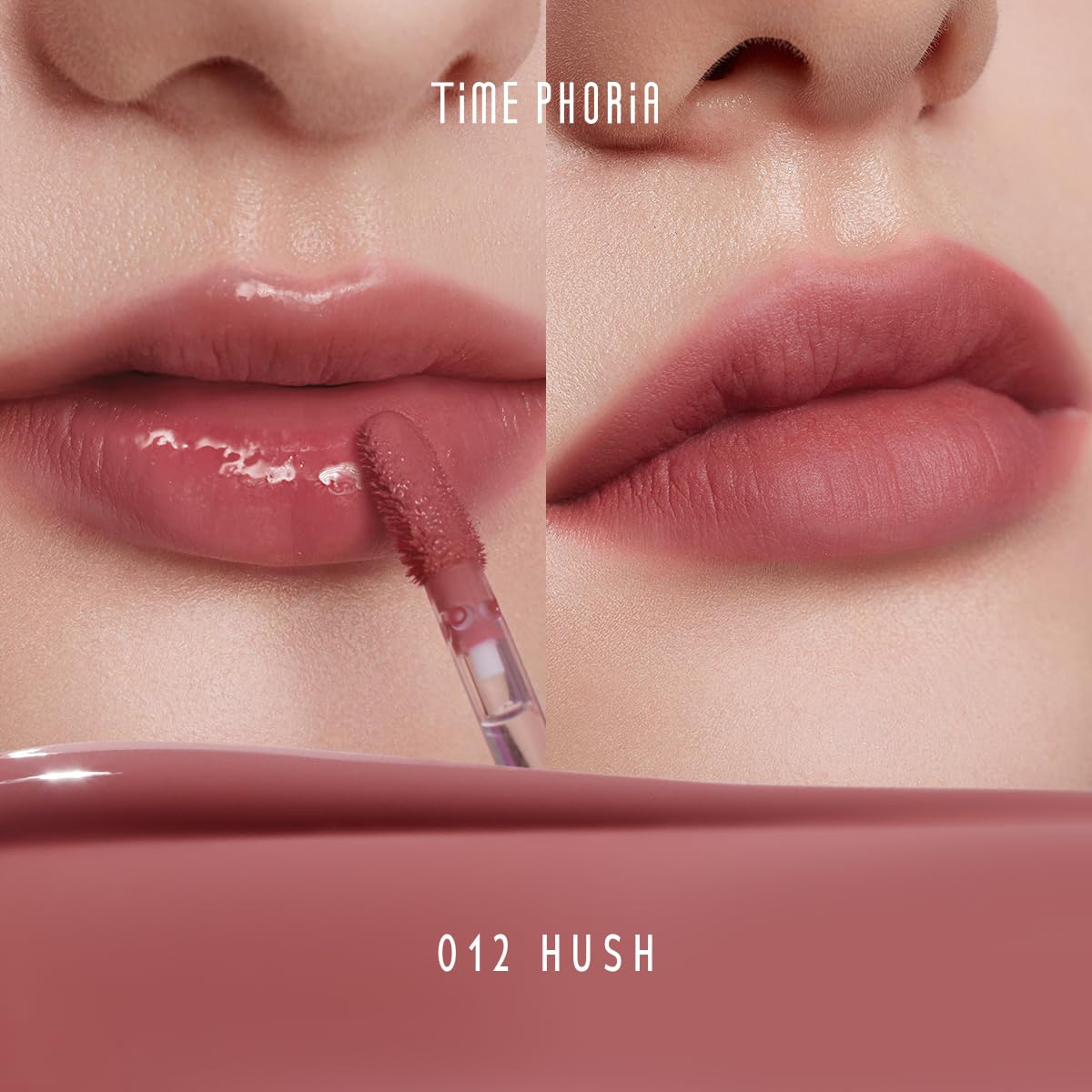 TIMEPHORIA Altera wand application shot showing precise glossy-to-matte transformation