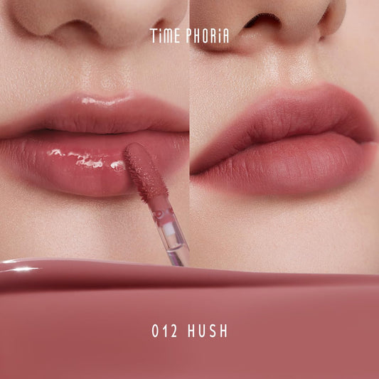 TIMEPHORIA Altera wand application shot showing precise glossy-to-matte transformation