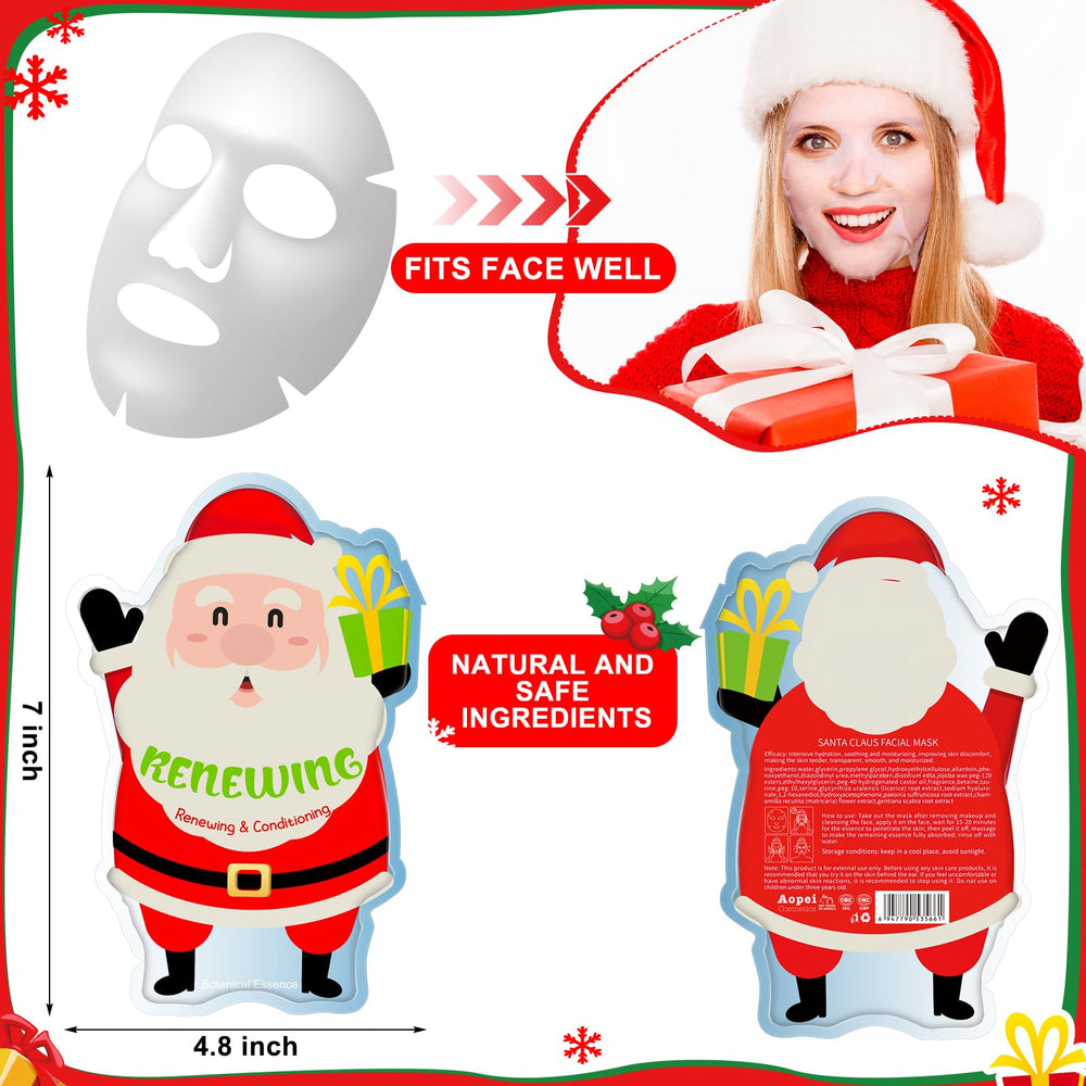 Timgle Christmas masks Reindeer design provides gentle nourishment during winter skincare.